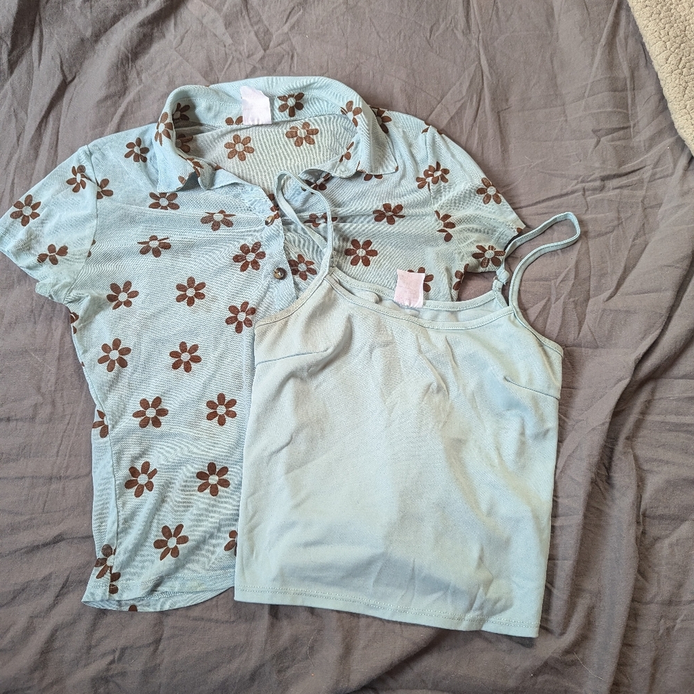 Crop top set